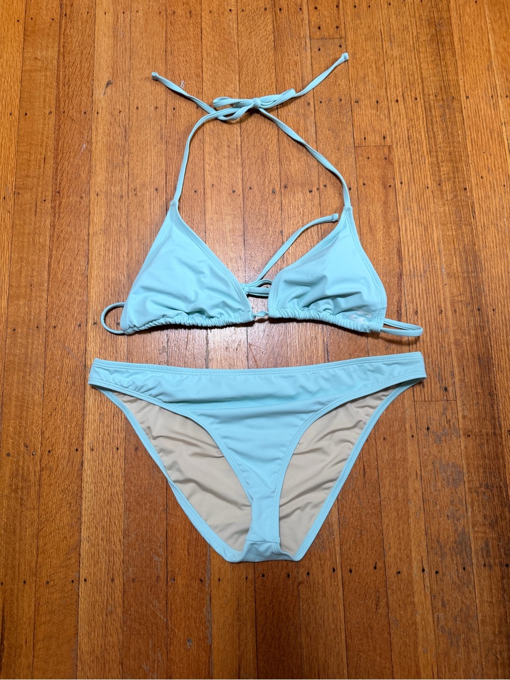 Billabong Seaglass Green Triangle String Bikini